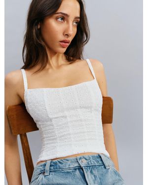 Reformation Hattie Top - Gray