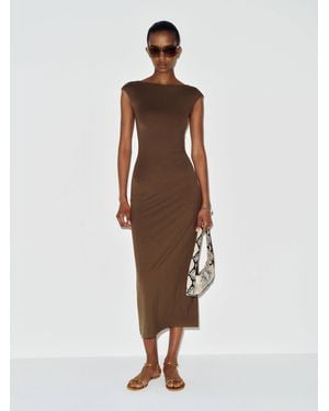 Reformation Caroline Knit Dress - Natural