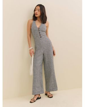 Reformation Sofia Linen Jumpsuit 2 - Natural