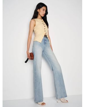 Reformation Wilder Stretch High Rise Wide Leg Jeans - Blue