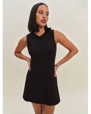Reformation Ava Heavy Knit Dress - Black