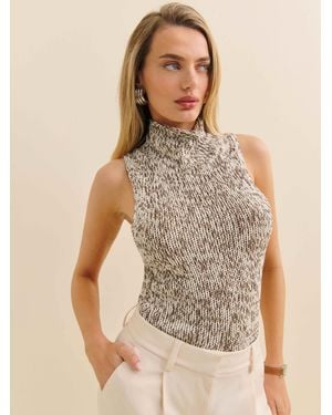 Reformation Maisie Cotton Sweater Tank - Gray