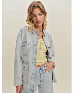 Reformation Callum Denim Chore Jacket - Natural