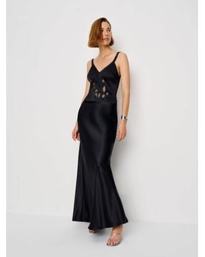Reformation Tatie Silk Dress - White