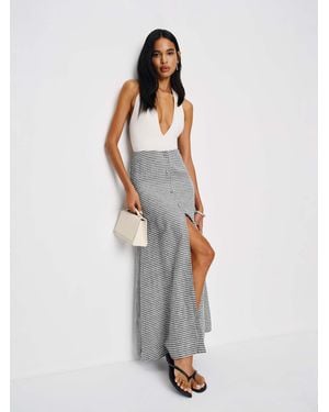 Reformation Andi Linen Maxi Skirt 2 - White