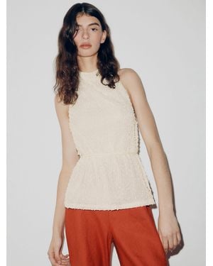 Reformation Ketra Knit Top - White