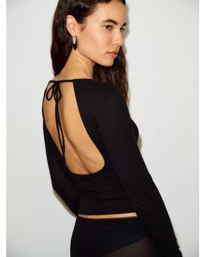 Reformation Dorit Knit Top - Black