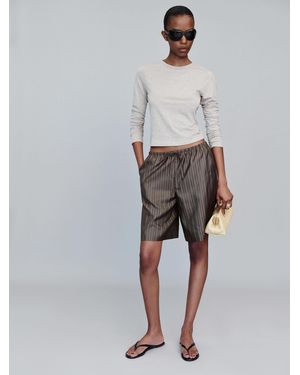 Reformation Sandy Short Stripe - Gray