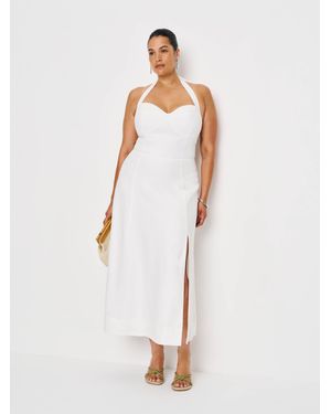 Reformation Tala Linen Dress Es - White