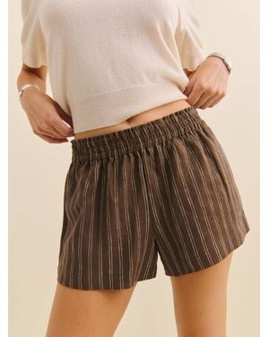 Reformation Mila Linen Short - Natural