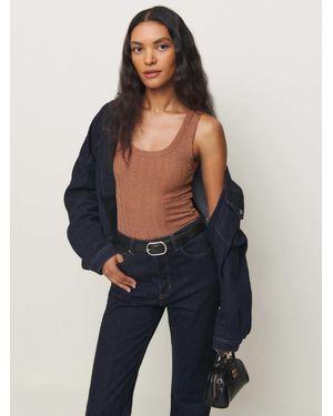 Reformation Fiore Knit Top - Blue
