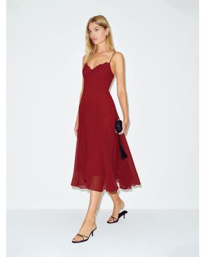 Reformation Laia Dress Lace 0 - Red
