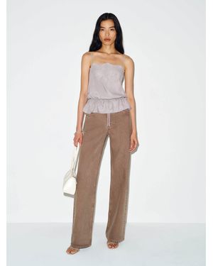 Reformation Silvia Silk Top - White