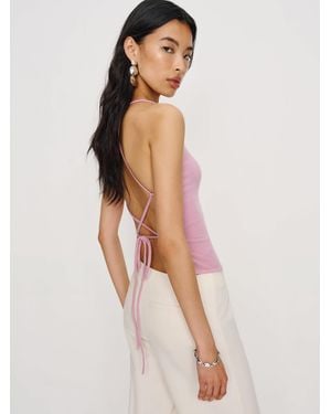 Reformation Vevina Knit Top - Pink