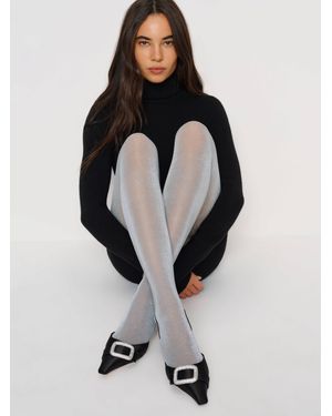 Reformation Swedish Stockings Tora Shimmery Tights Light - Multicolor