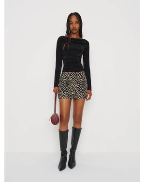 Reformation Berlin Knit Top - Black