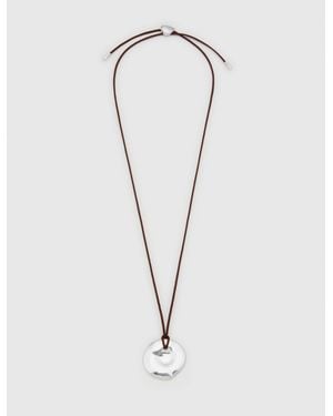 Reformation Estelle Necklace Espresso - White