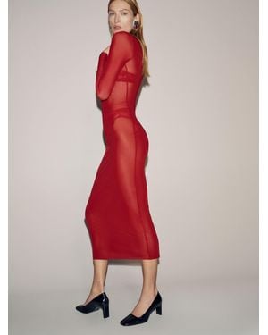 Reformation Inez High Pump Eel - Red