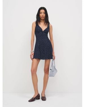 Reformation Livia Dress 0 - Blue