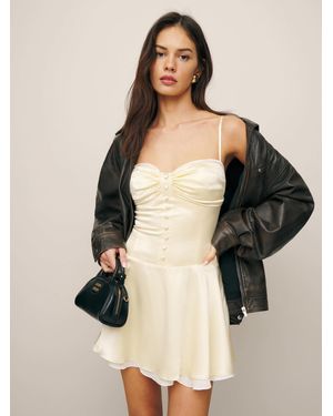 Reformation Ursula Silk Dress - Natural