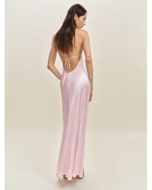 Reformation Jeany Silk Dress - Pink