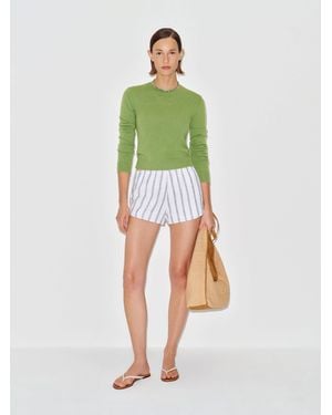 Reformation Lian Cashmere Crew Jumper Bean - Green