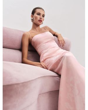 Reformation Frankie Dress Powder 10 - Pink
