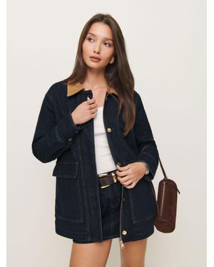 Reformation Archer Denim Jacket - Blue