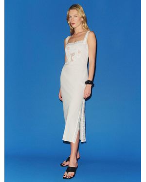 Reformation Chloe Sleep Dress Lace - Blue