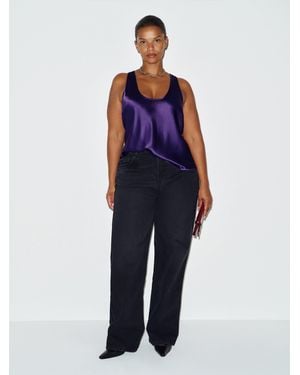 Reformation Veya Silk Top Es - Blue