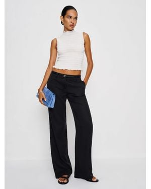 Reformation Gisele Low Rise Pant - Blue