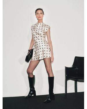 Reformation Rory Silk Dress - White