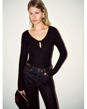 Reformation Aimee Fine Alpaca Jumper - Black