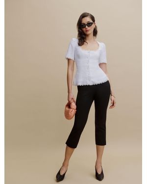 Reformation Posie Pedal Pusher Pant 6 - Natural