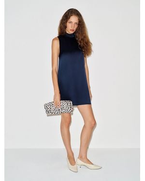 Reformation Lantana Silk Dress - Blue