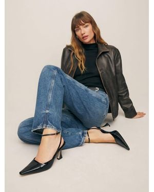 Reformation Natasha Pump Patent 5 - Blue