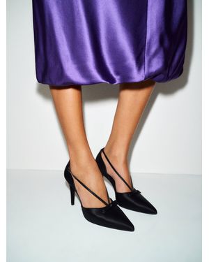Reformation Event Pump Satin - Blue