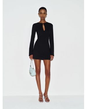Reformation Rou Midi Fit & Flare Dress in Black | Lyst UK