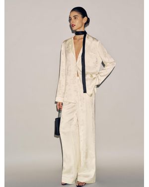 Reformation Ella Silk Set Jacquard - Natural