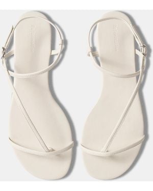 Reformation Pina Flat Sandal 5 - White