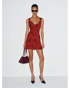 Reformation Gemma Knit Dress - Red