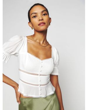 Reformation Daphne Top - White