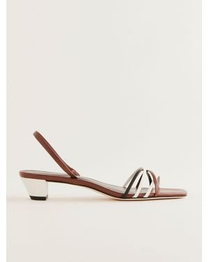 Reformation Wiley Heeled Sandal - Natural