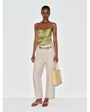 Reformation Lilah Linen Pant - White