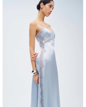 Reformation Ericka Silk Dress 0 - Blue