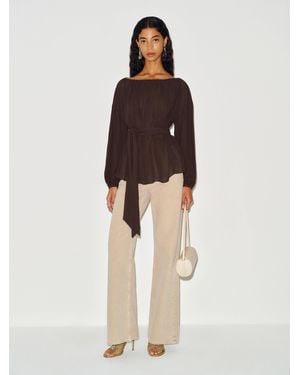 Reformation Isola Top - Brown