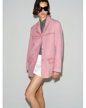 Reformation Veda Rhodes Suede Jacket - Pink