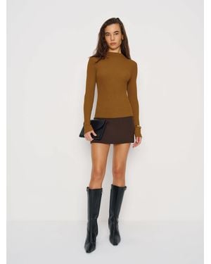 Reformation Giselle Turtleneck Jumper - Natural