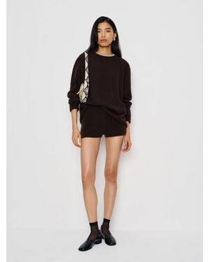 Reformation Effie Cashmere Micro Short - Black