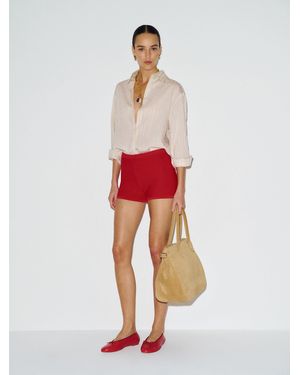 Reformation Darla Cotton Micro Short - Red